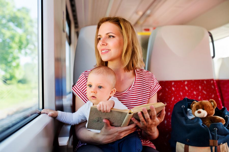 tips for train travel with baby
