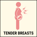 Tender breasts pregnancy symptom